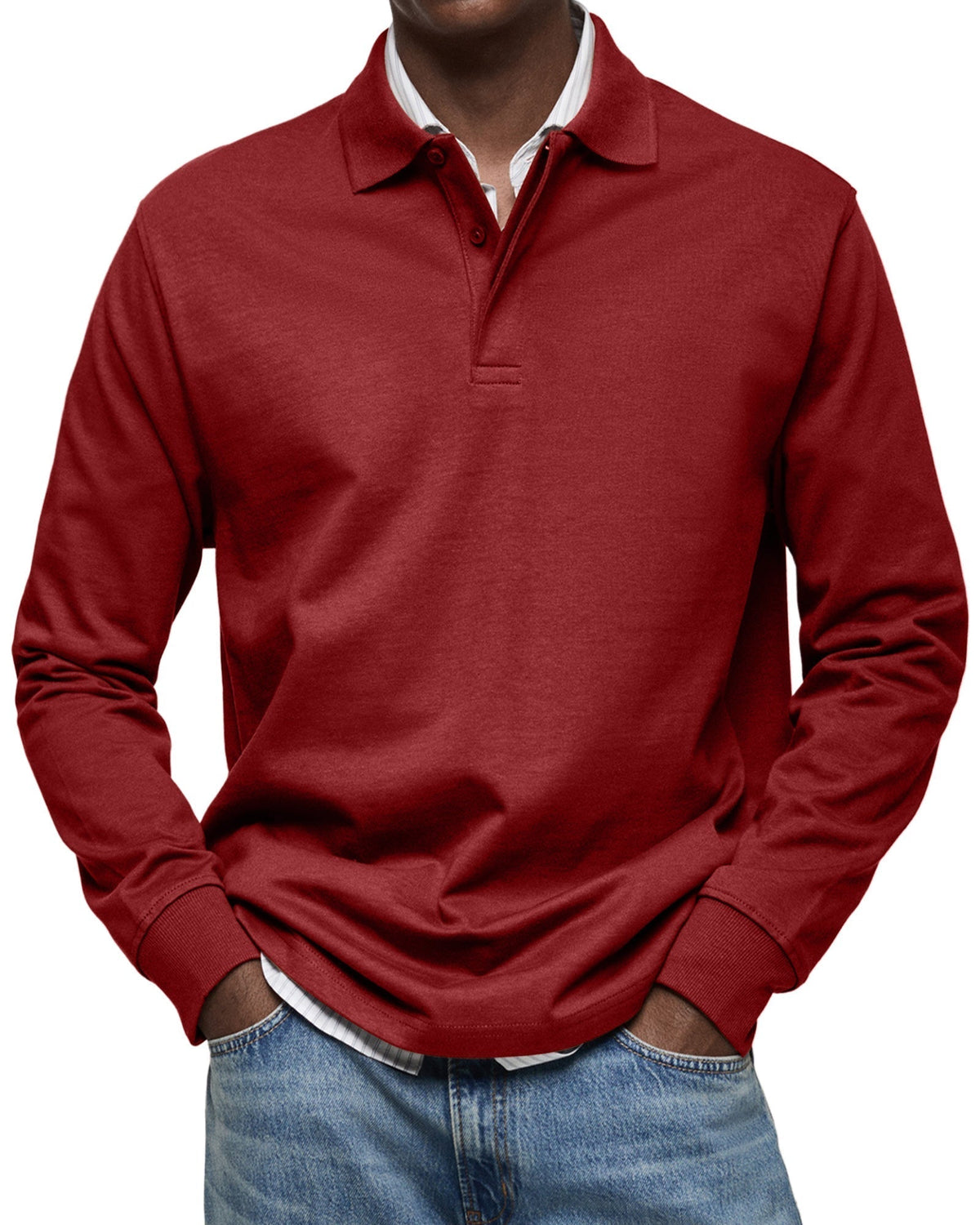 Clément | Polo Raffiné à Manches Longues pour Homme