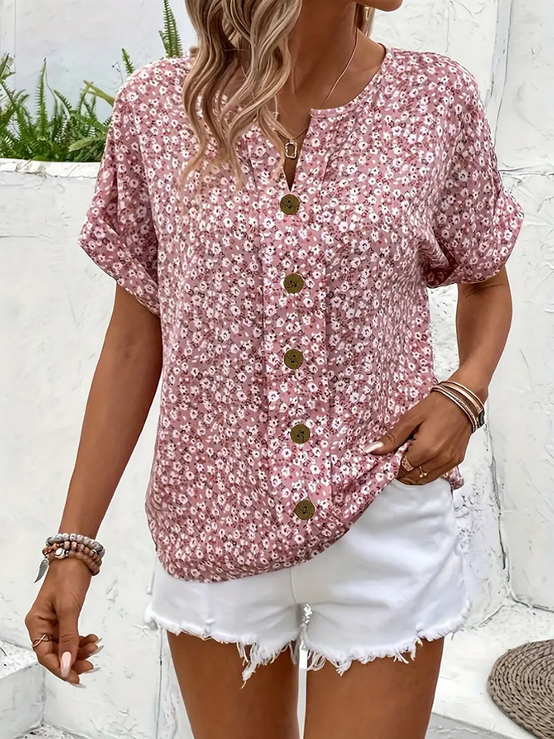 Anaïs | Blouse Fleurie Élégante