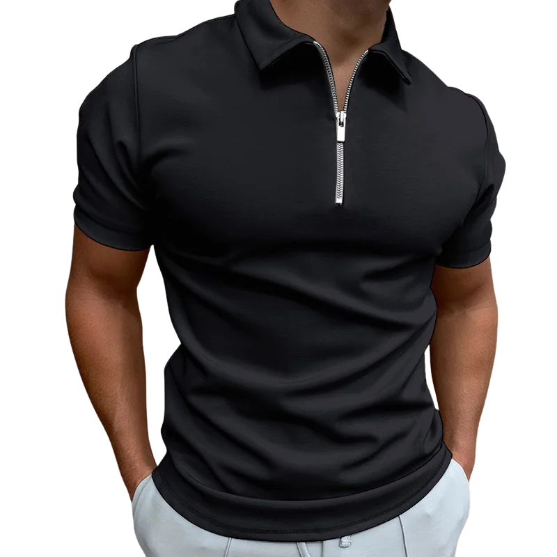 Valentin | Polo Moderne à Col Zippé pour Homme