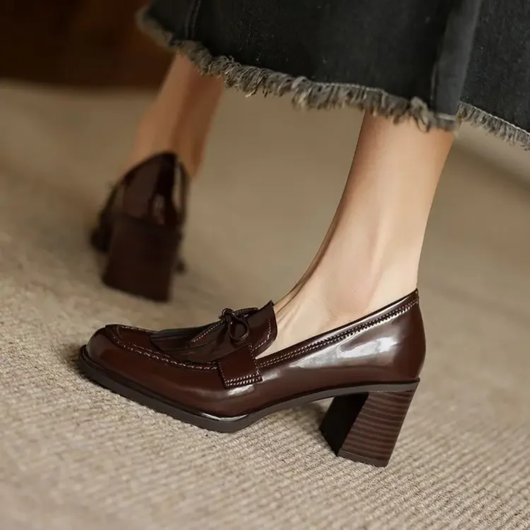 Madeleine | Mocassins à Talon Élégants