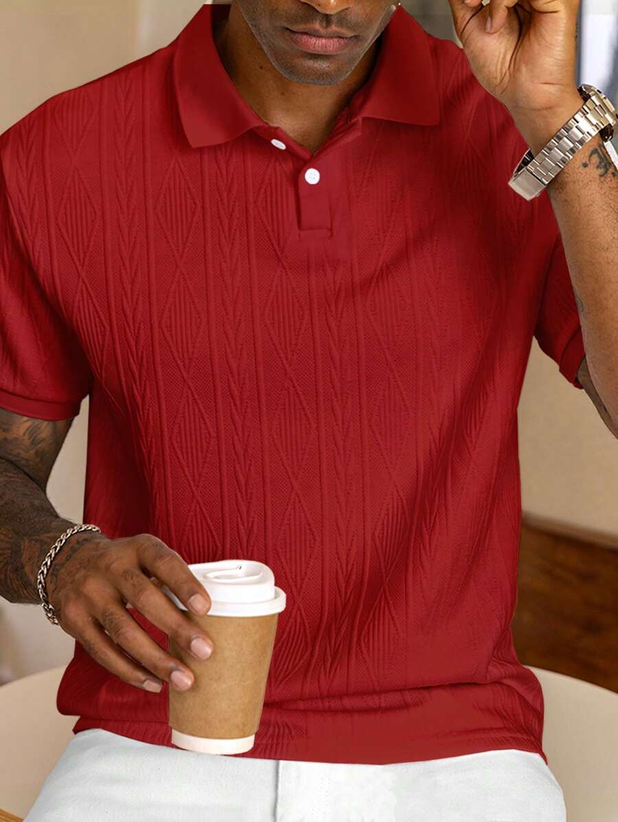 Matthieu | Polo Casual à Boutons pour Homme