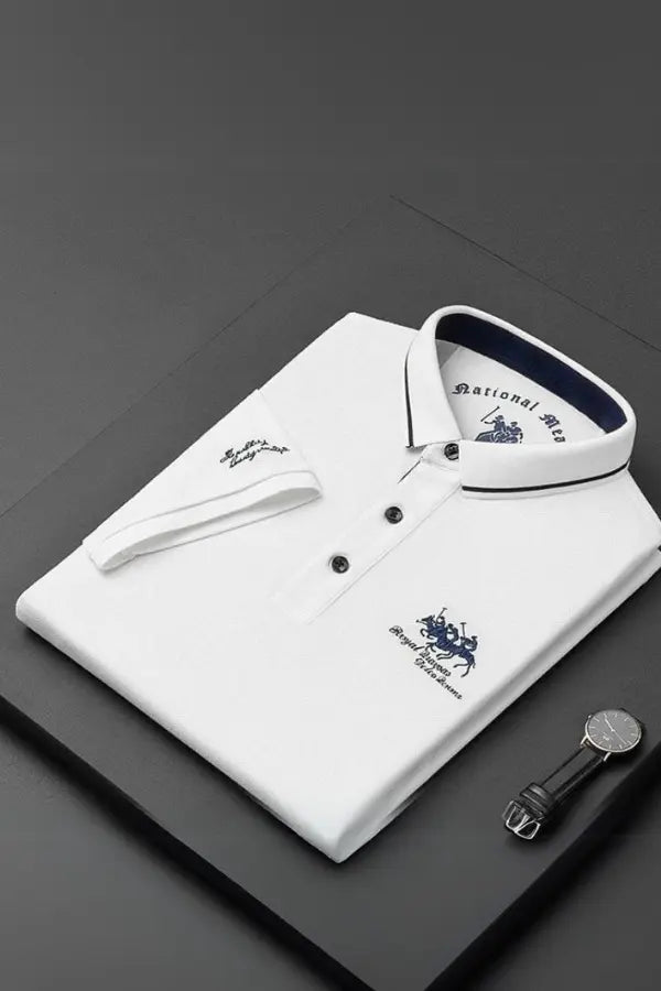 Rémi | Polo Élégant à Col Mao pour Homme
