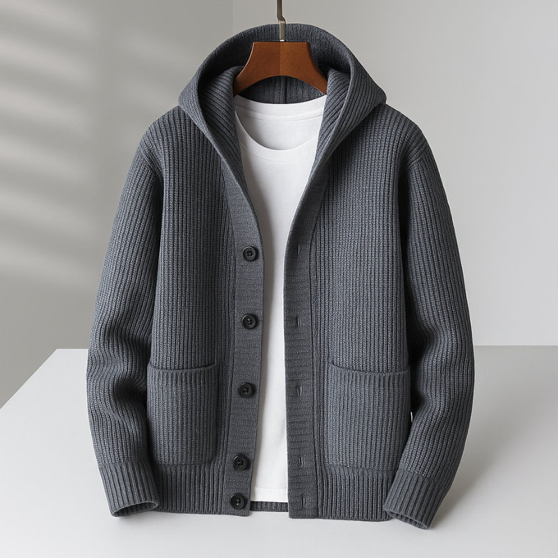 Marius | Cardigan Chaud à Capuche