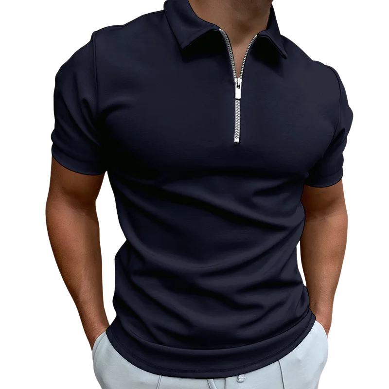 Valentin | Polo Moderne à Col Zippé pour Homme