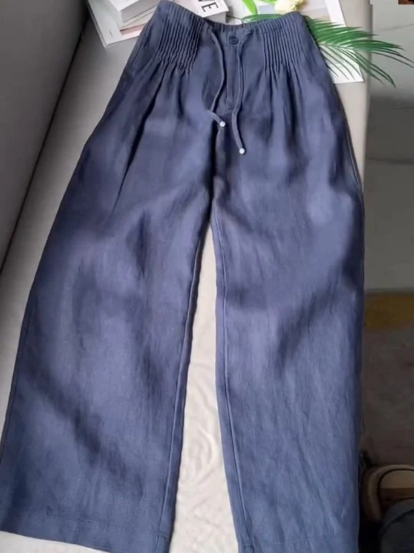 Amélie | Pantalon Large Fluide Élégant