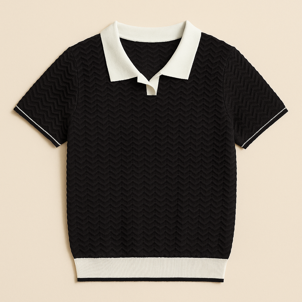 Florent | Polo Texturé Élégant pour Homme
