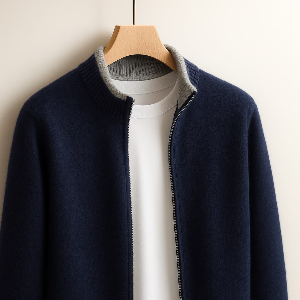 Anatole | Cardigan Zippé en Maille