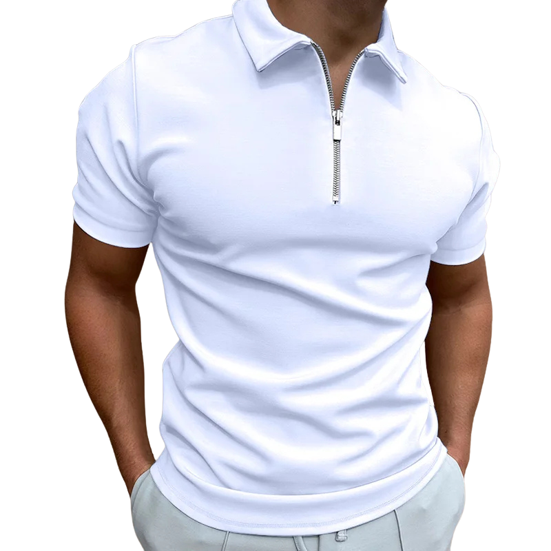 Valentin | Polo Moderne à Col Zippé pour Homme