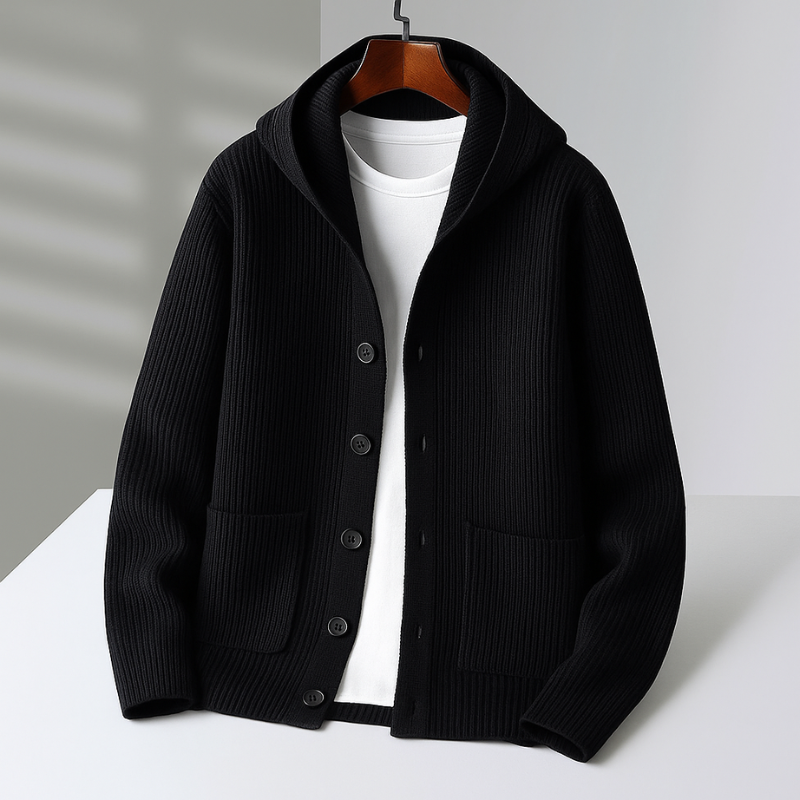 Marius | Cardigan Chaud à Capuche