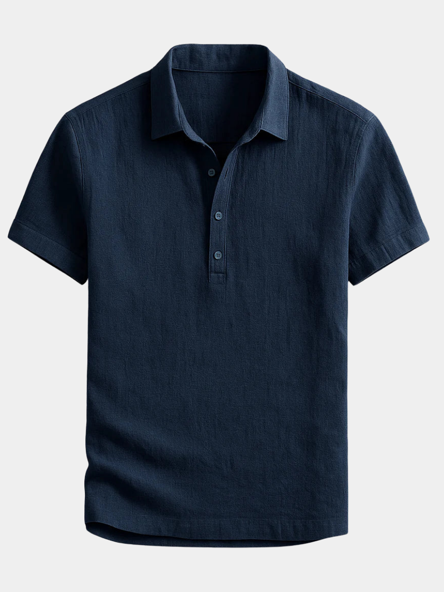 Étienne | Polo Élégant en Lin pour Homme