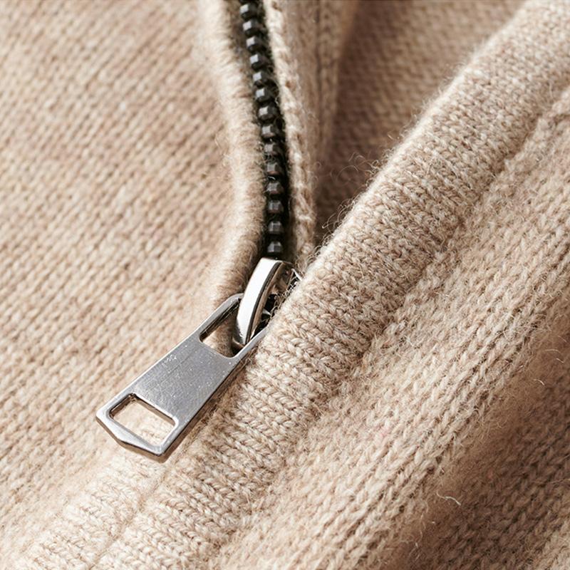 Aymeric | Pull Texturé à Fermeture Zippée