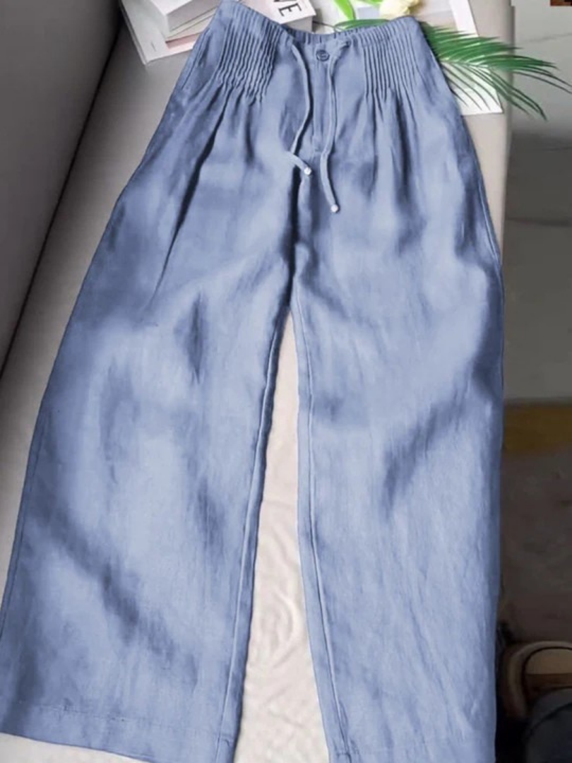 Amélie | Pantalon Large Fluide Élégant