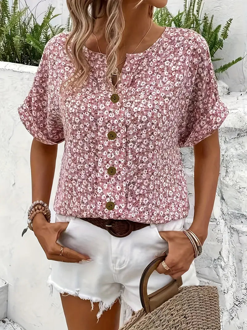 Anaïs | Blouse Fleurie Élégante
