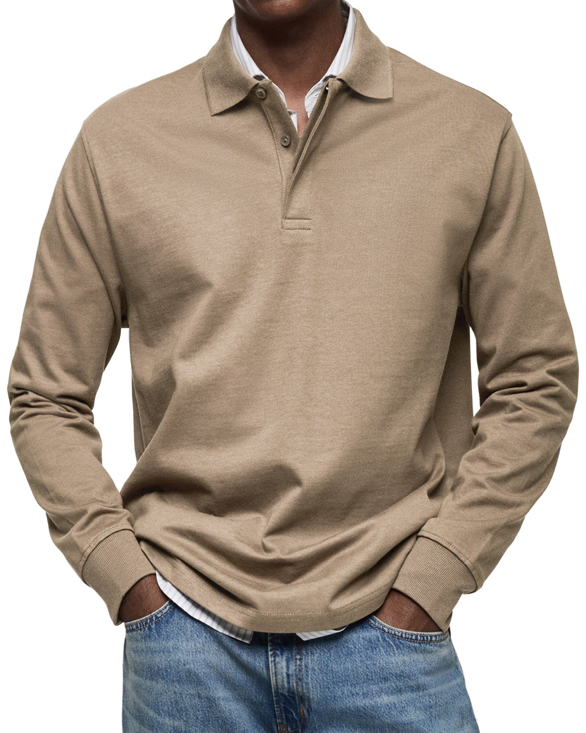 Clément | Polo Raffiné à Manches Longues pour Homme
