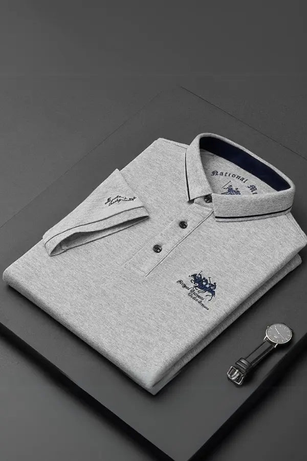 Rémi | Polo Élégant à Col Mao pour Homme