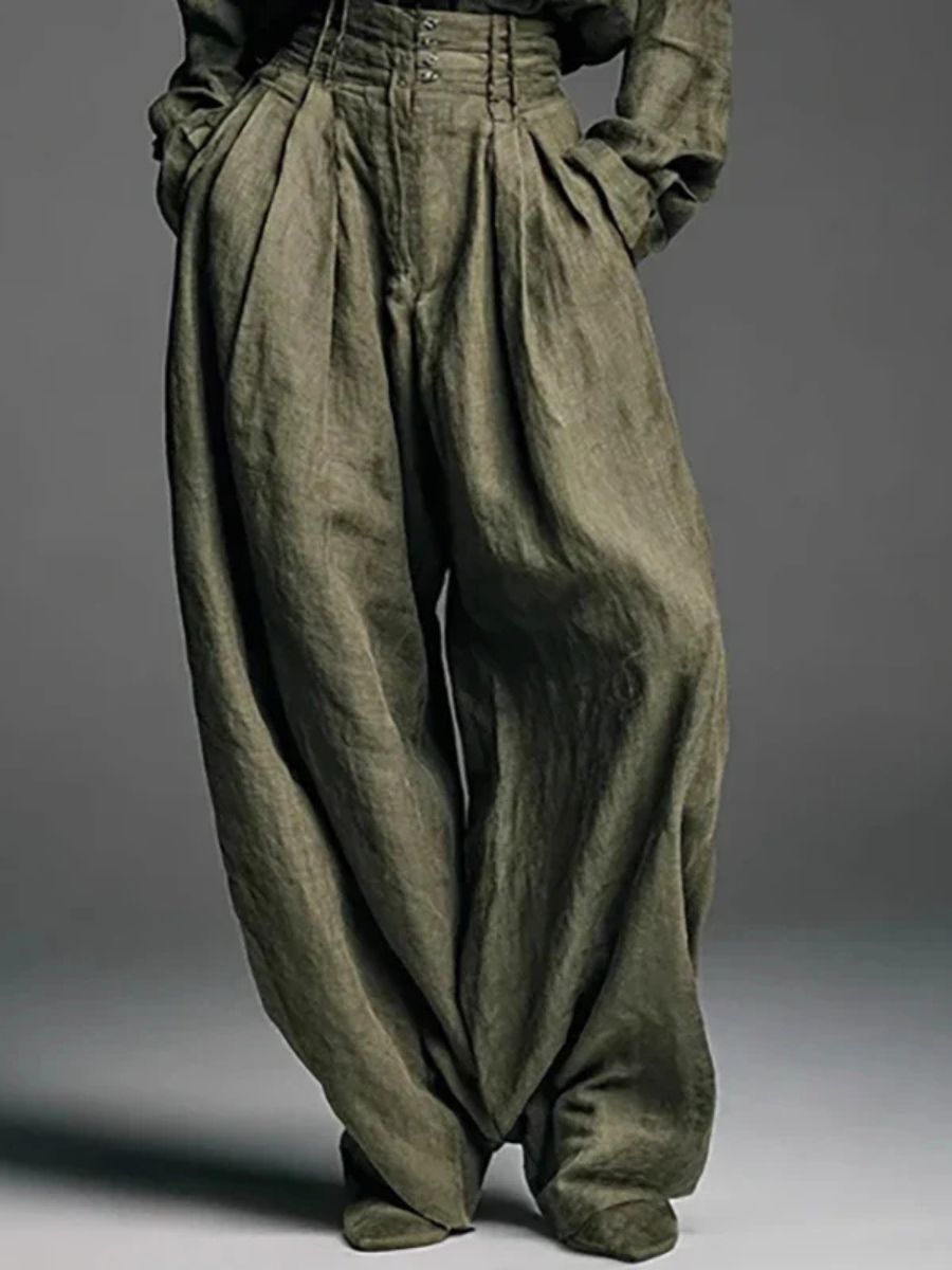 Anaïs | Ensemble Élégant à Revers & Pantalon Large