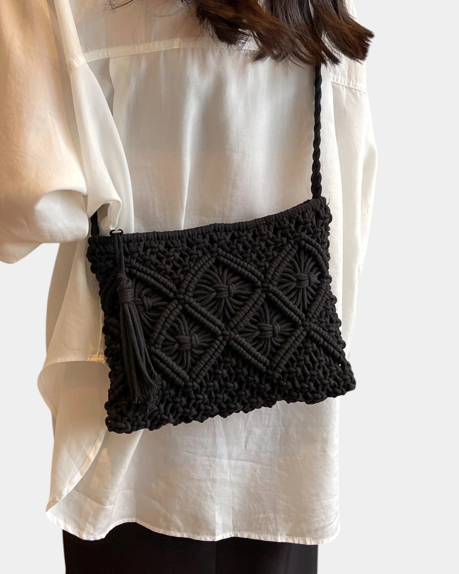 Aurélie | Sac Bandoulière Tissé Élégant