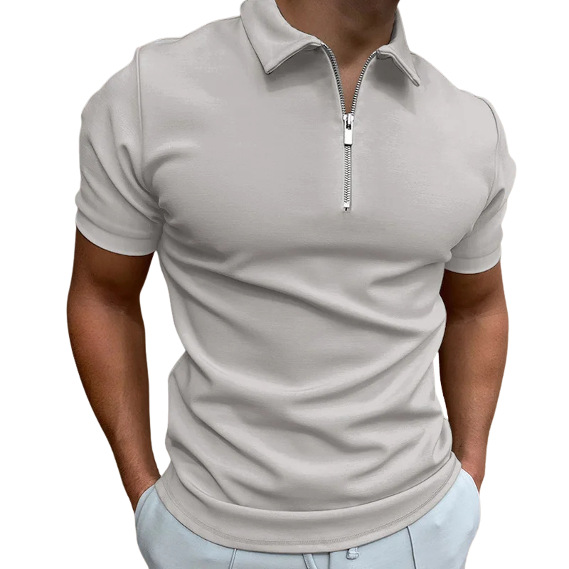 Valentin | Polo Moderne à Col Zippé pour Homme