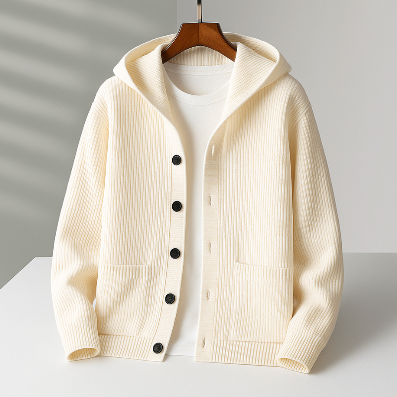 Marius | Cardigan Chaud à Capuche