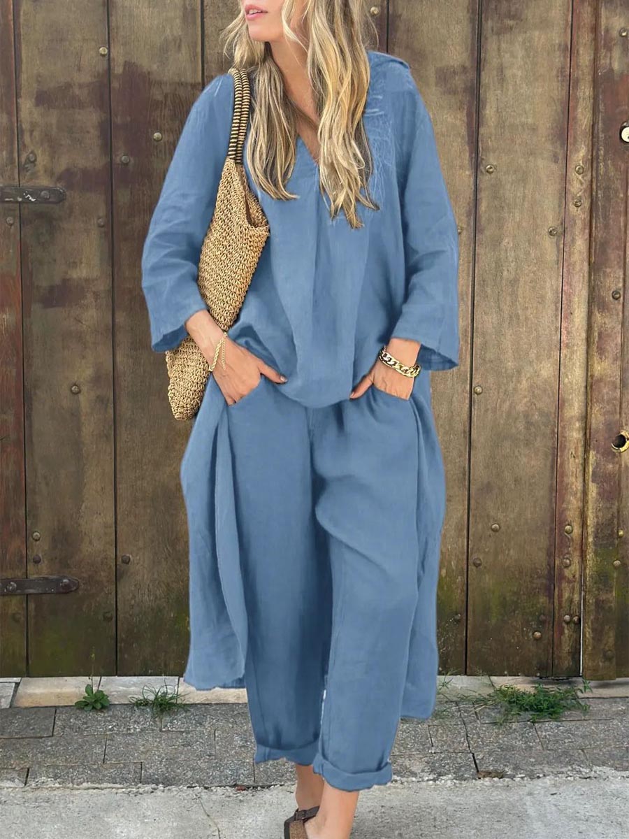 Éloïse | Ensemble Long en Lin Mélangé