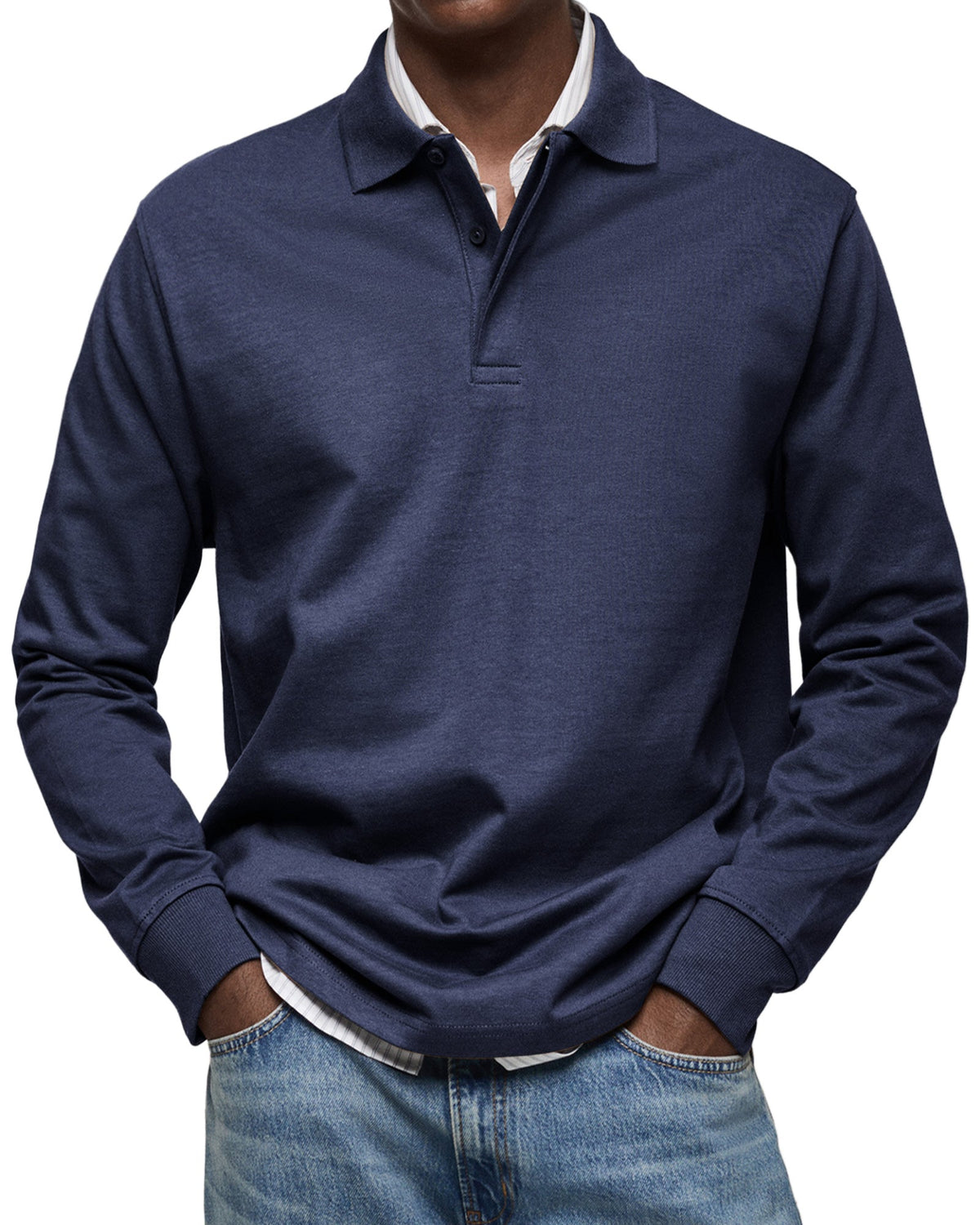 Clément | Polo Raffiné à Manches Longues pour Homme