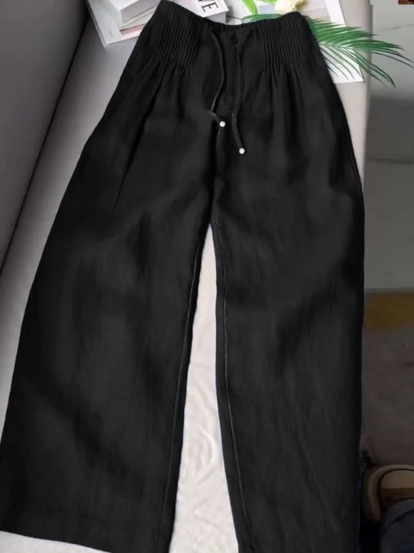 Amélie | Pantalon Large Fluide Élégant