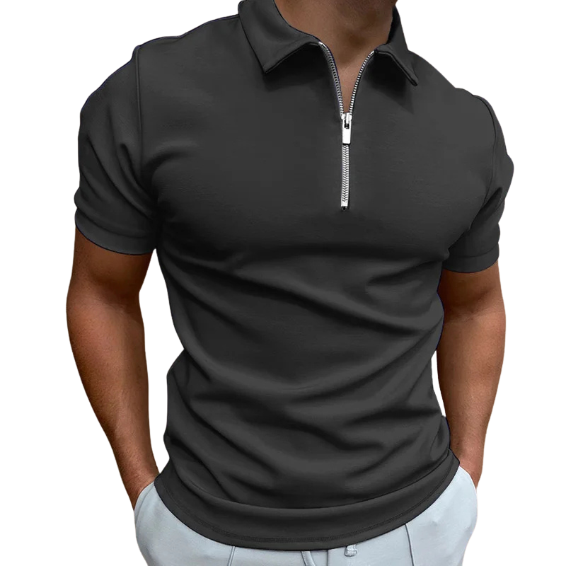Valentin | Polo Moderne à Col Zippé pour Homme