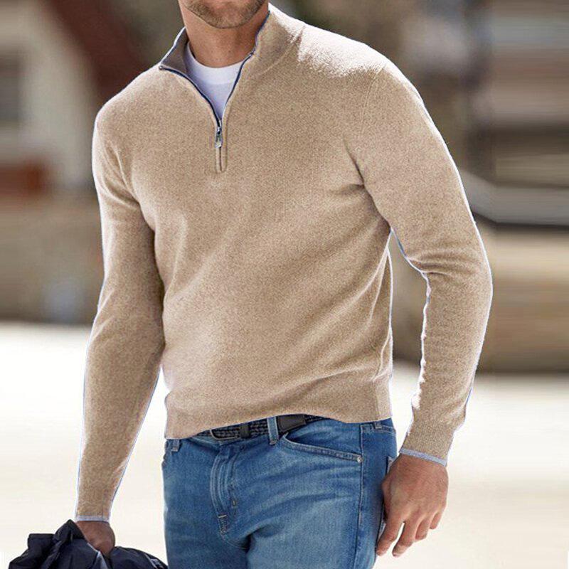 Aymeric | Pull Texturé à Fermeture Zippée