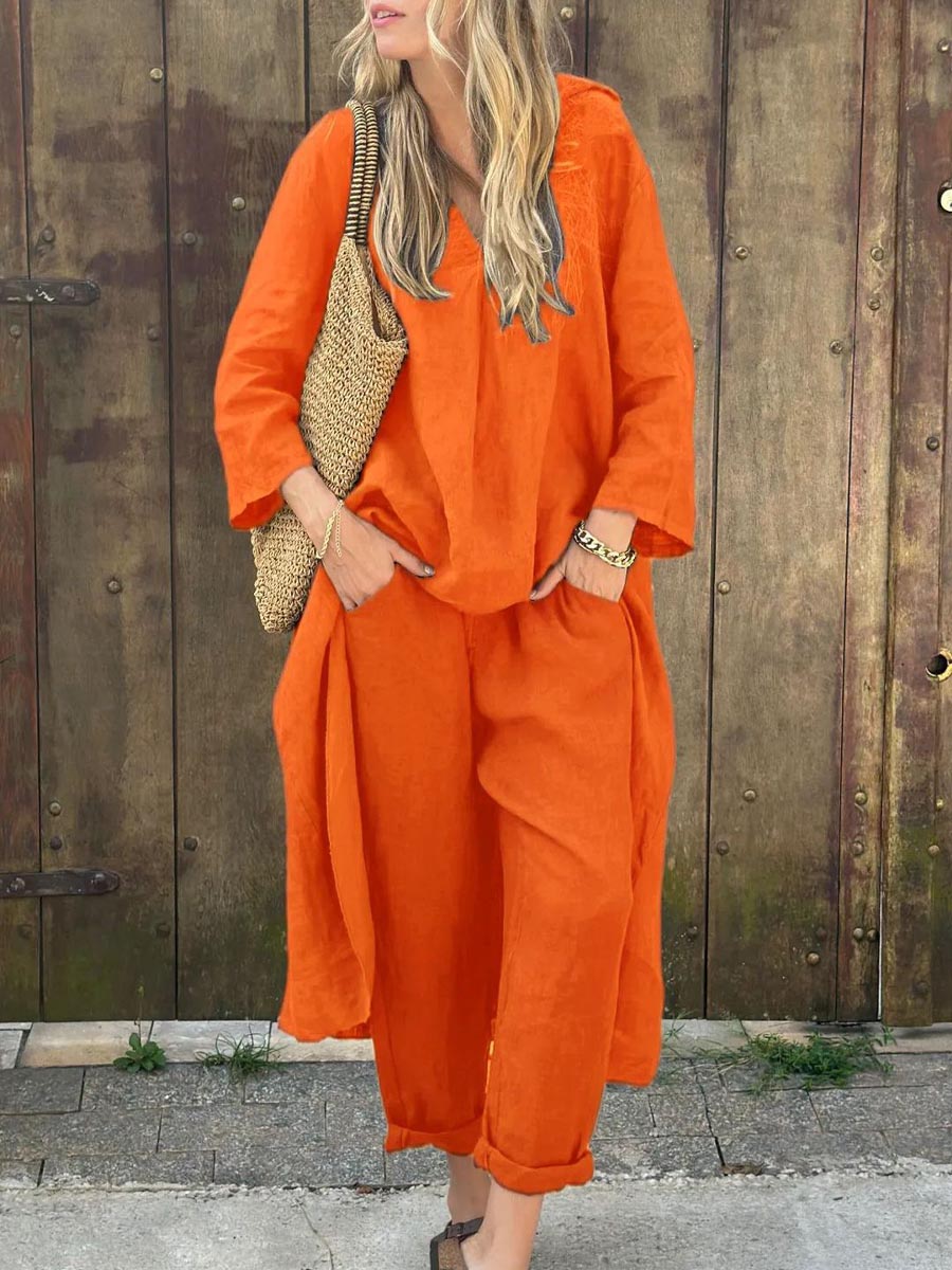 Éloïse | Ensemble Long en Lin Mélangé