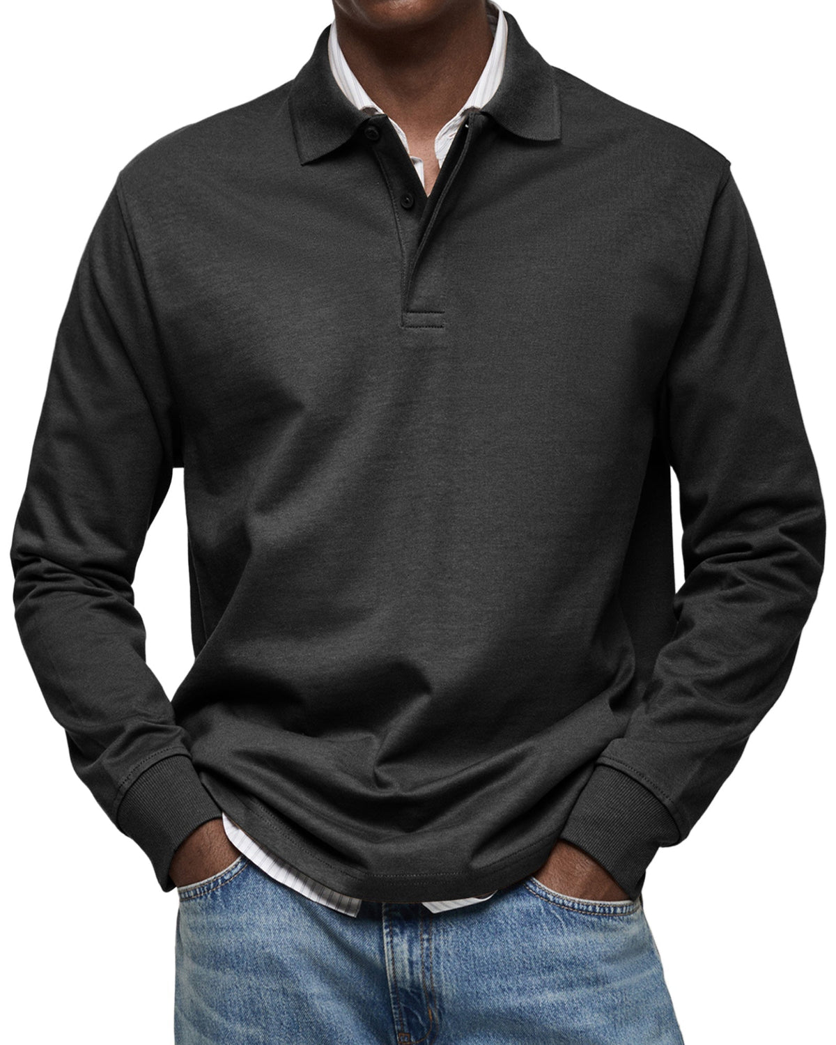 Clément | Polo Raffiné à Manches Longues pour Homme