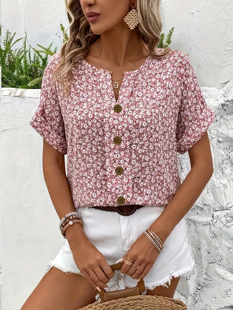 Anaïs | Blouse Fleurie Élégante