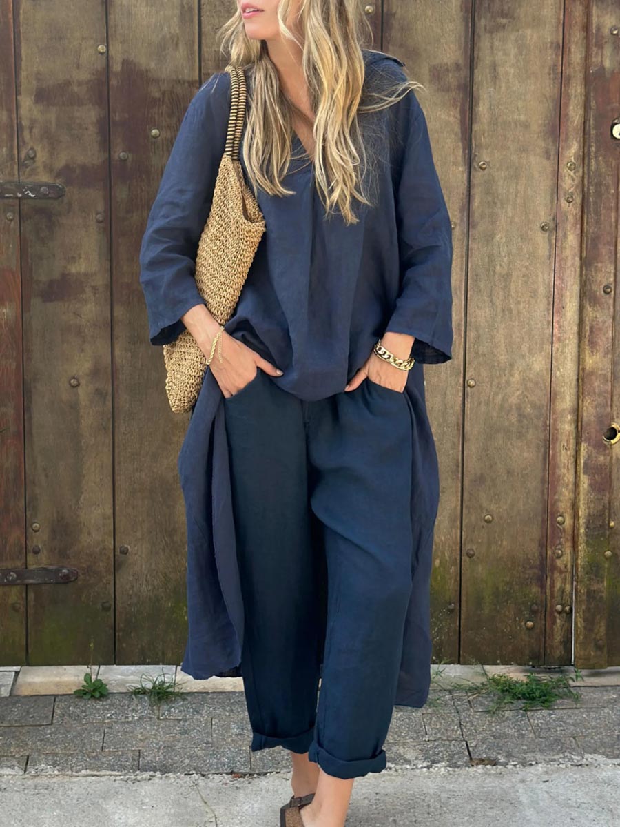 Éloïse | Ensemble Long en Lin Mélangé