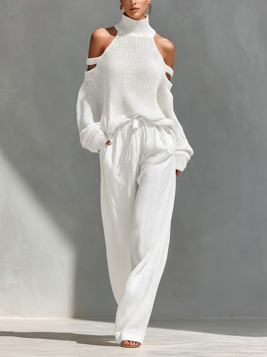 Juliette | Ensemble Maille Chic & Pantalon Fluide