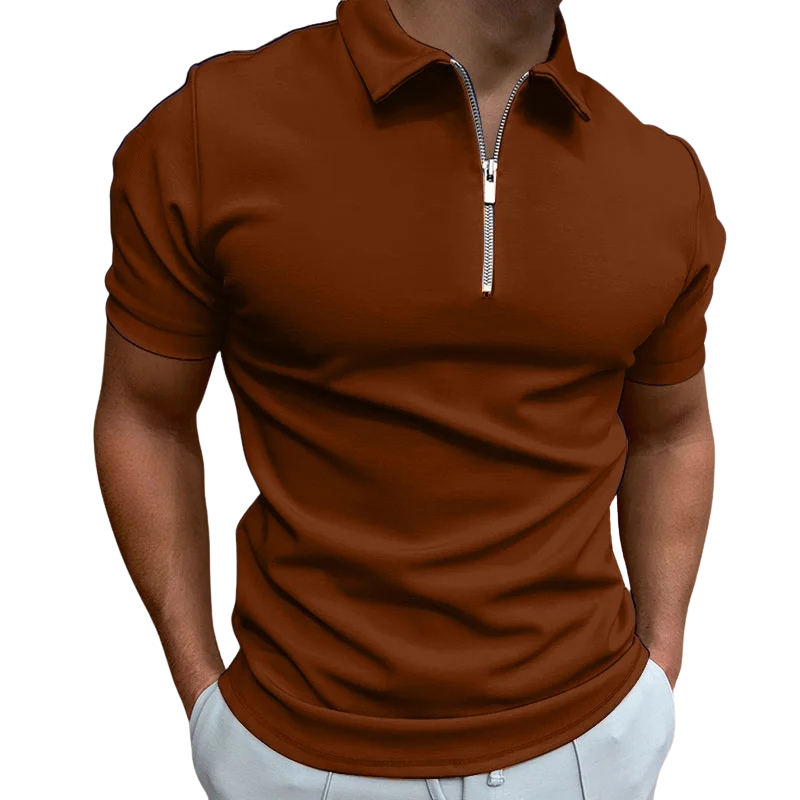 Valentin | Polo Moderne à Col Zippé pour Homme