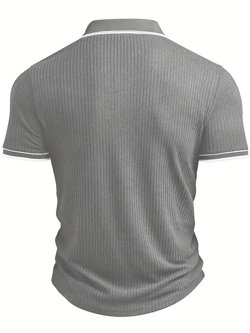 Maxime | Polo Structuré à Col Contrasté pour Homme
