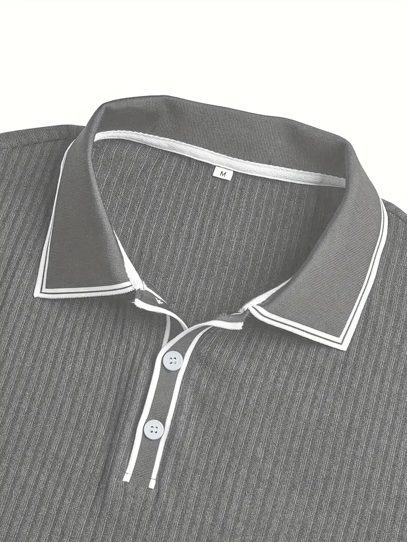 Maxime | Polo Structuré à Col Contrasté pour Homme