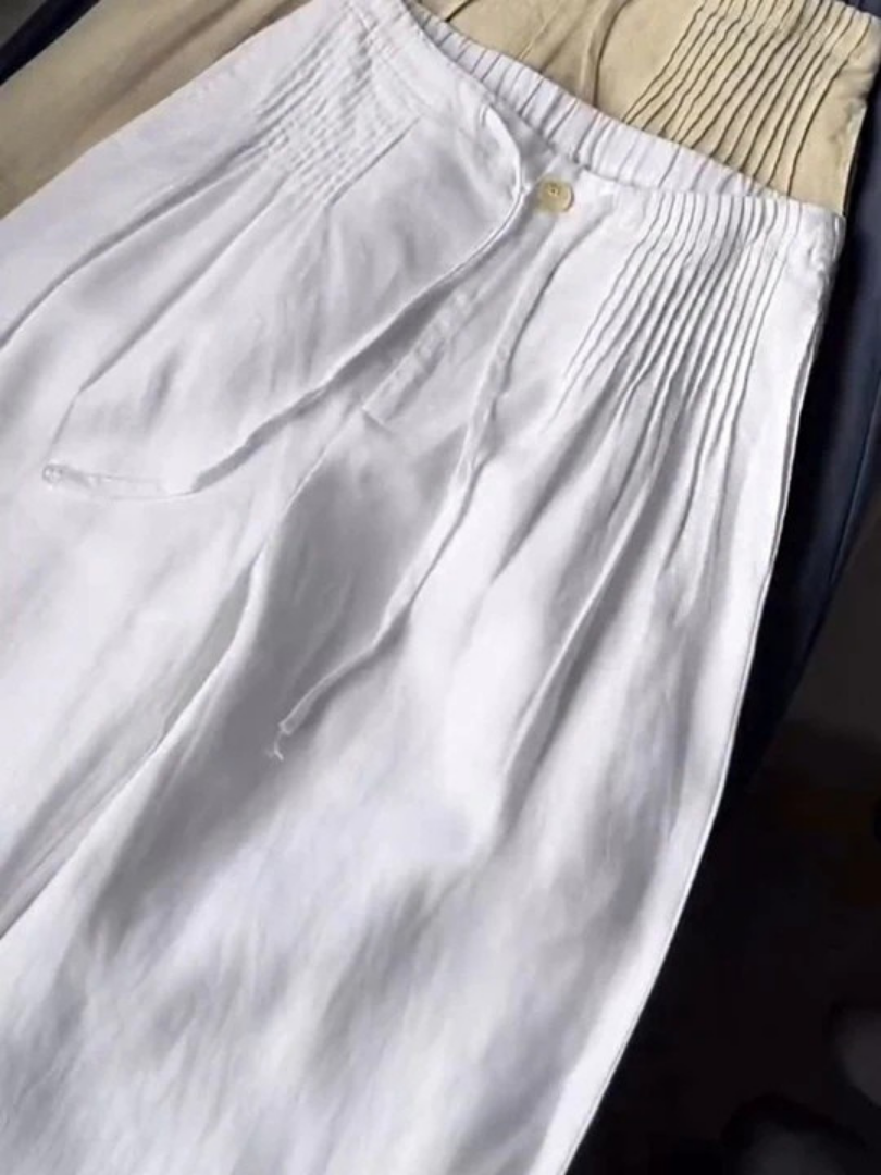 Amélie | Pantalon Large Fluide Élégant