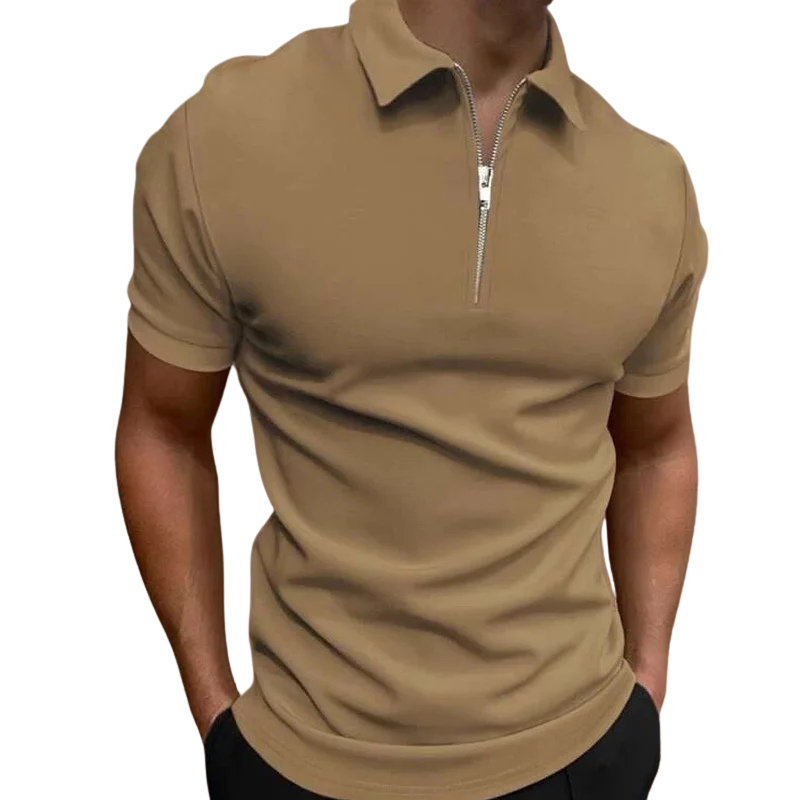 Valentin | Polo Moderne à Col Zippé pour Homme
