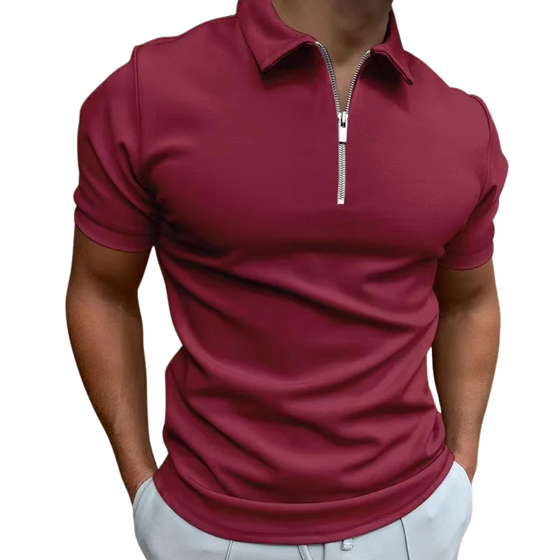 Valentin | Polo Moderne à Col Zippé pour Homme