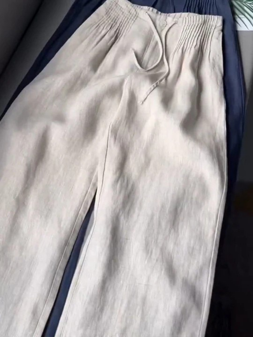Amélie | Pantalon Large Fluide Élégant
