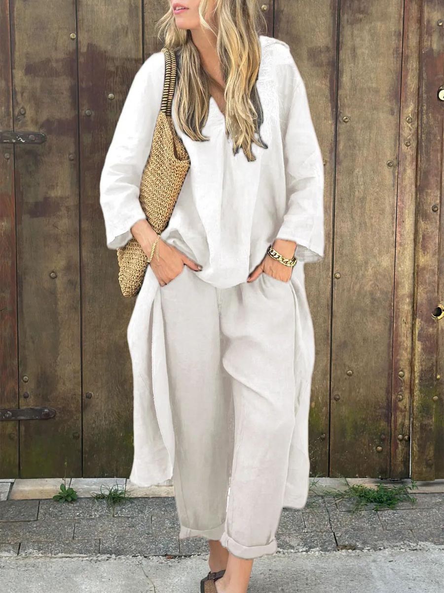 Éloïse | Ensemble Long en Lin Mélangé