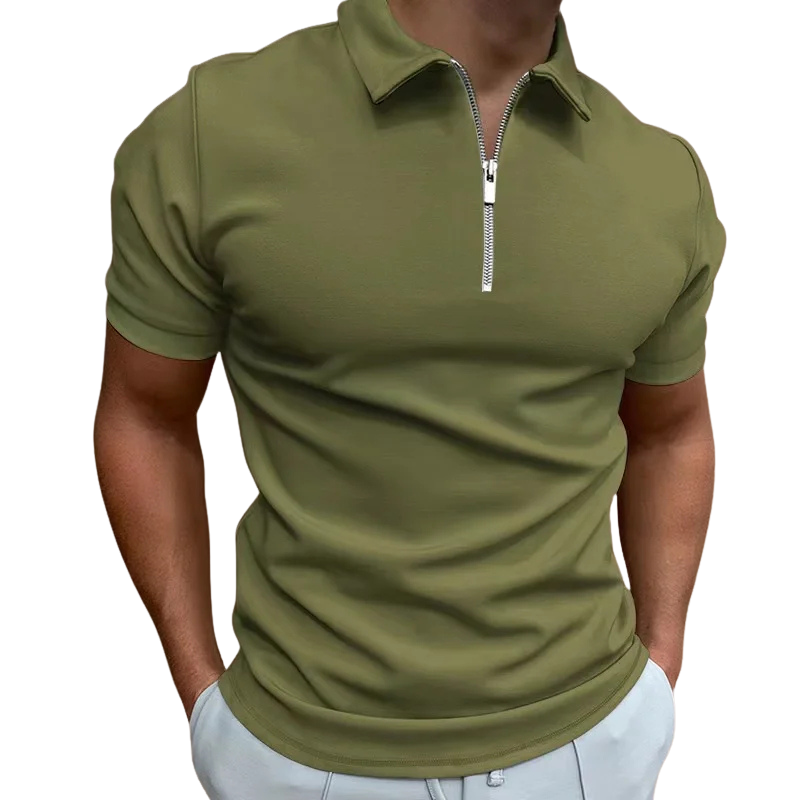 Valentin | Polo Moderne à Col Zippé pour Homme