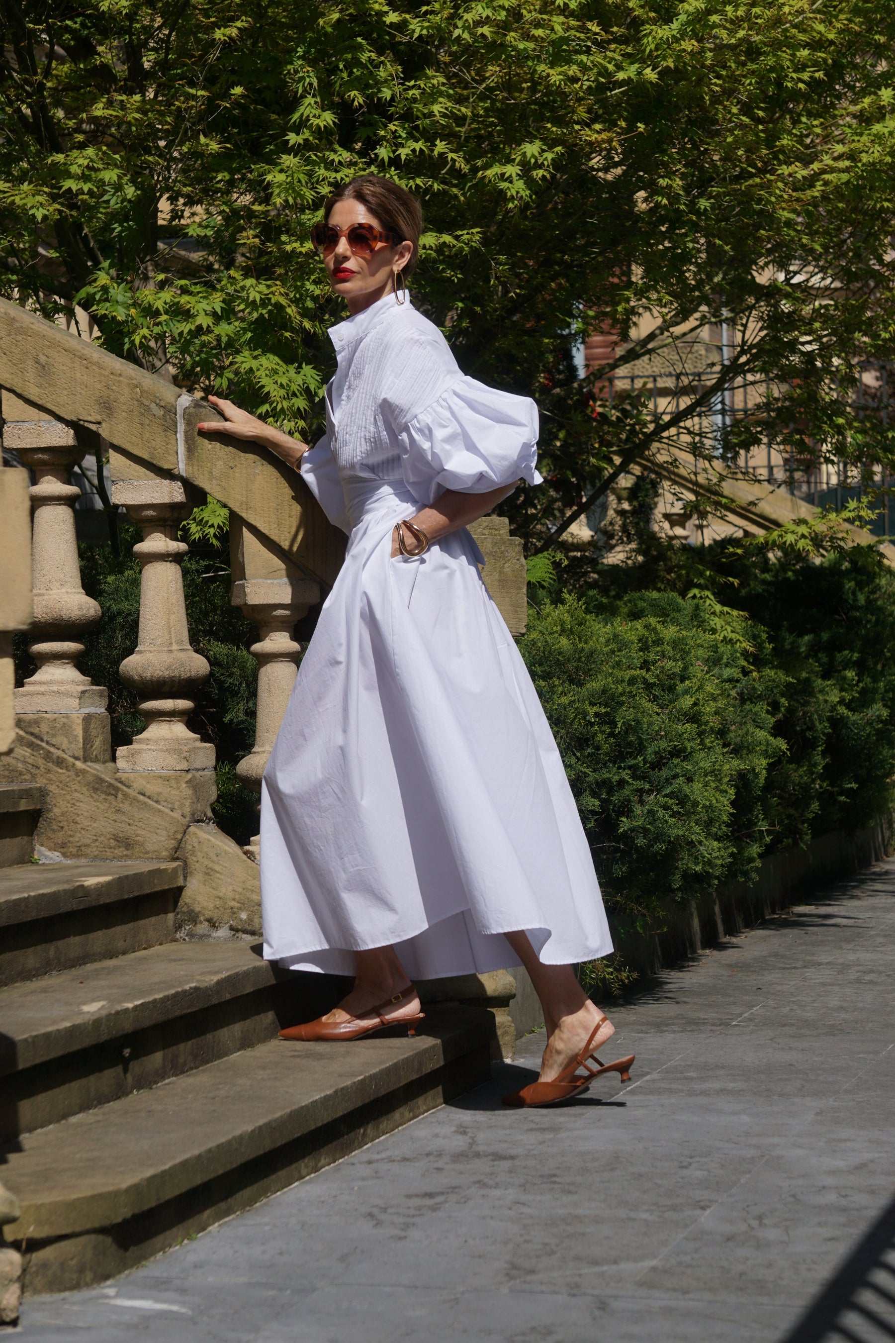 Amélie | Robe Longue en Coton Égyptien
