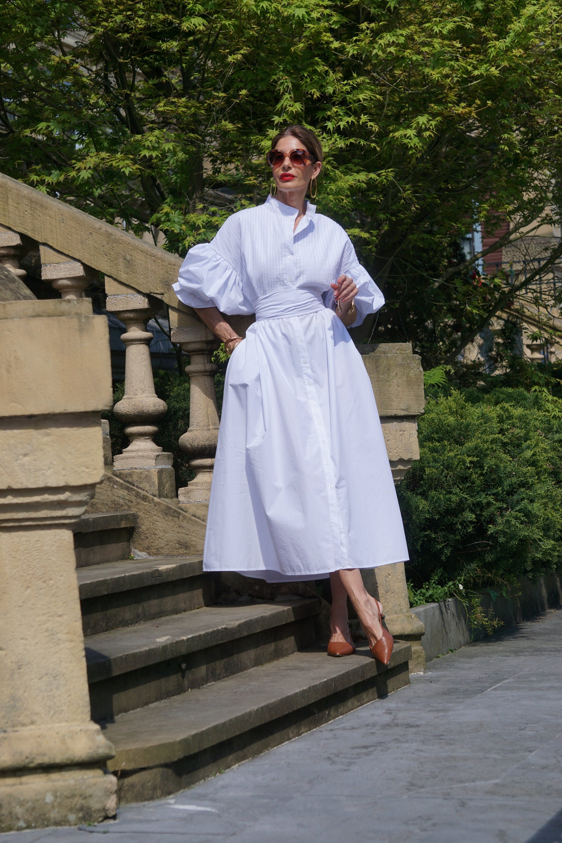 Amélie | Robe Longue en Coton Égyptien