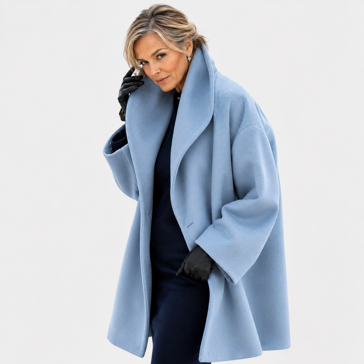 Anaëlle | Manteau Oversize à Col Châle