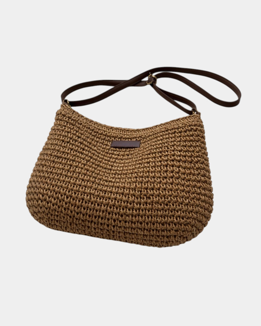 Élodie | Sac Bandoulière Effet Paille Élégant