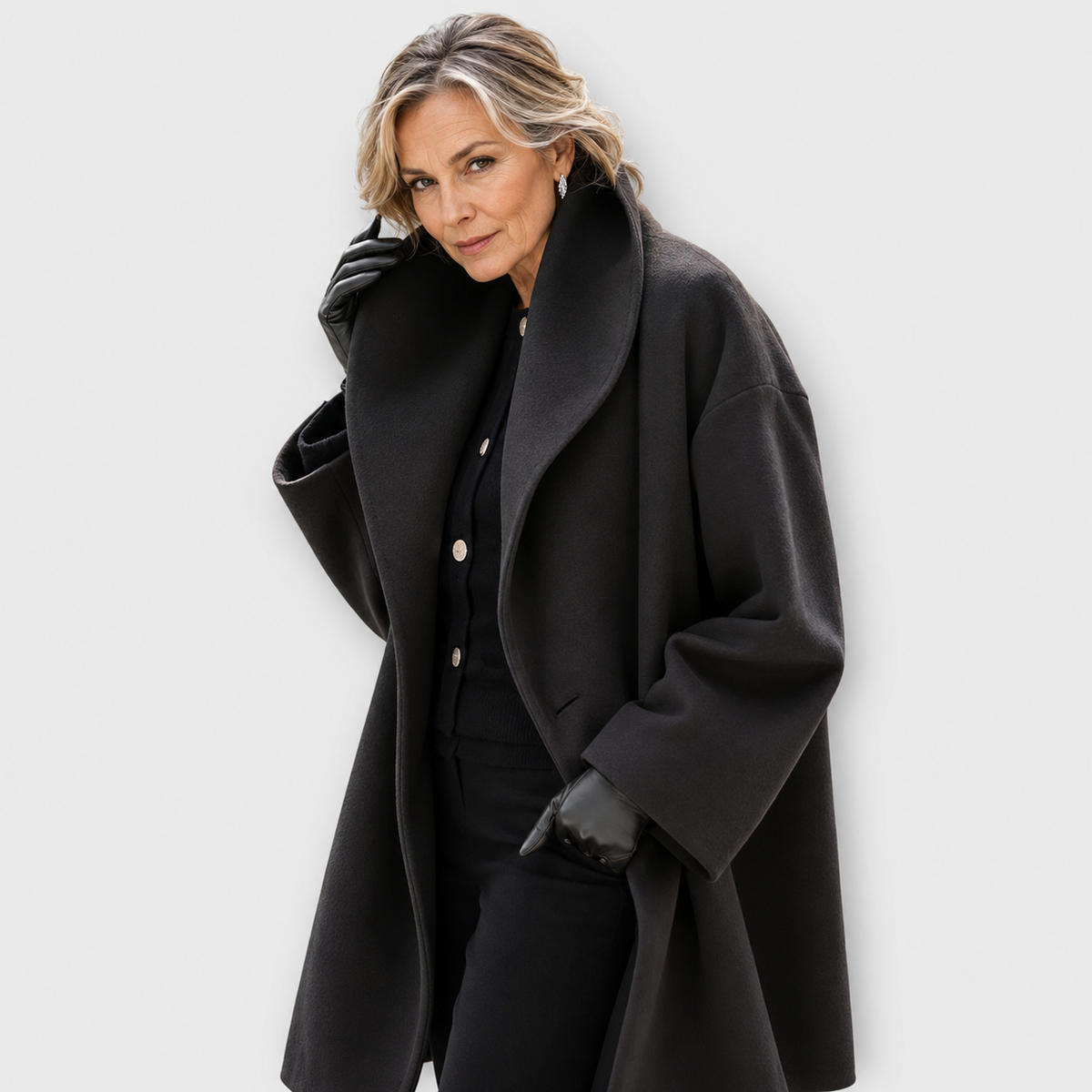 Anaëlle | Manteau Oversize à Col Châle