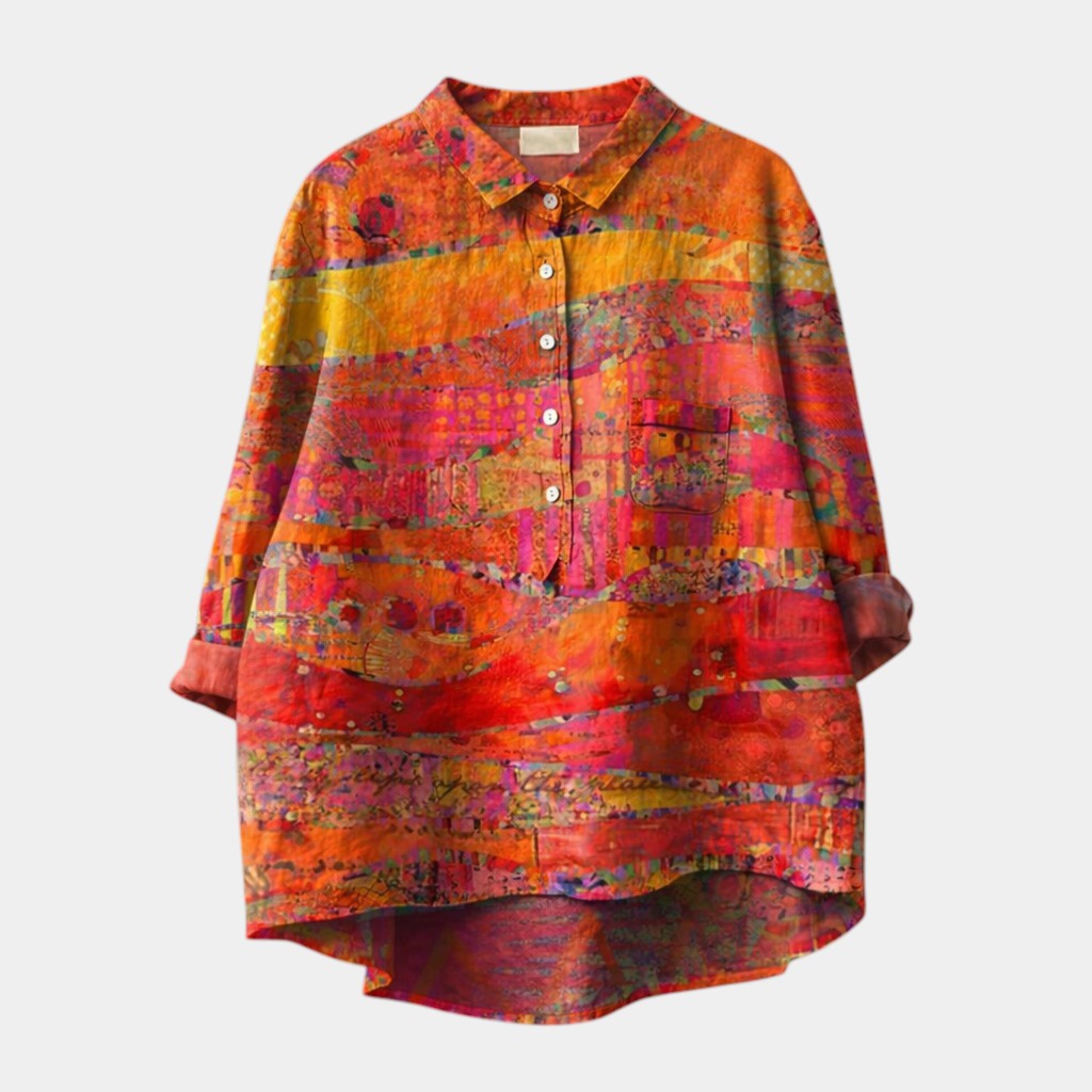 Élodie | Chemise Élégante à Motifs