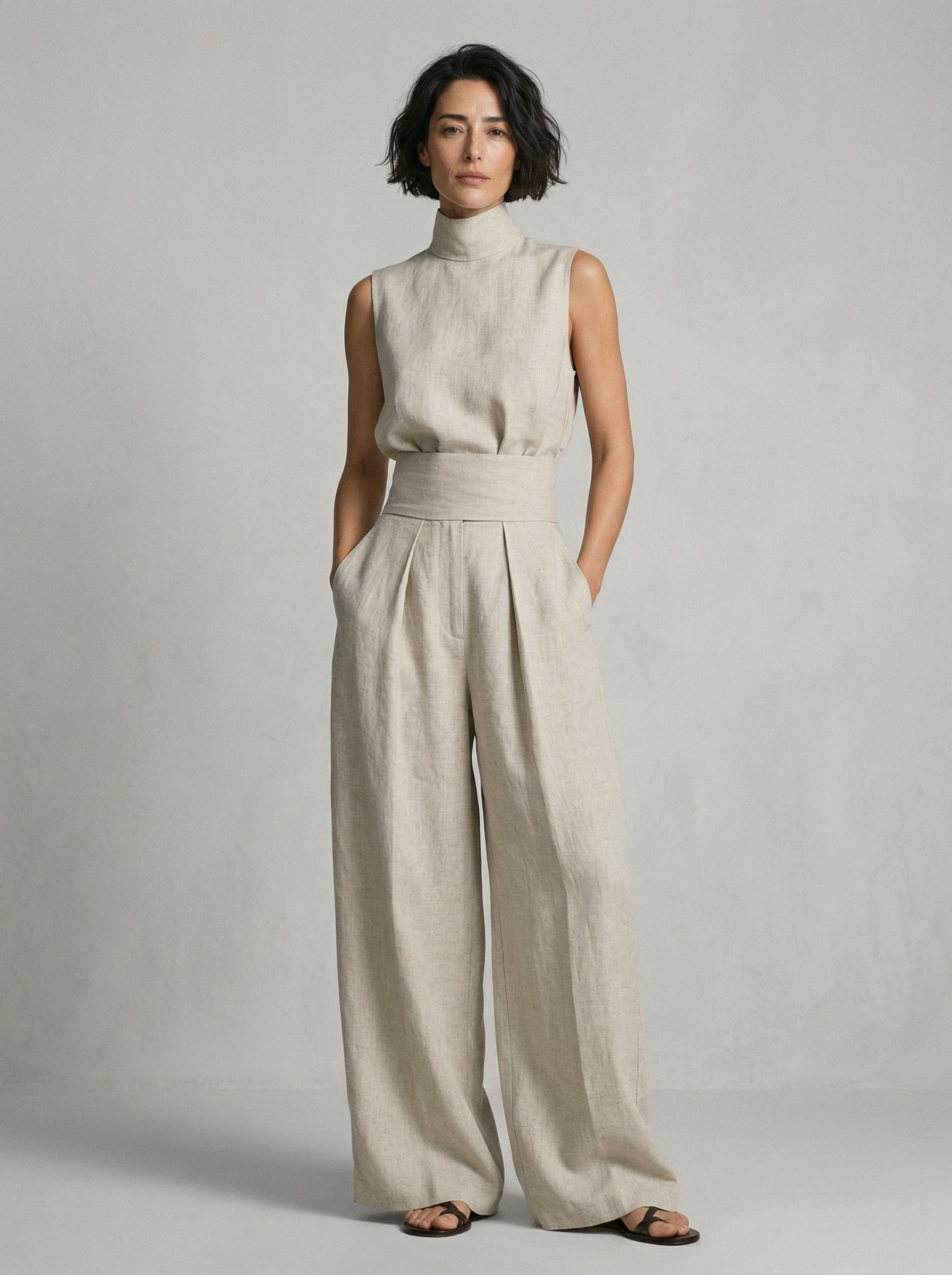 Céleste | Ensemble Minimaliste en Coton et Lin