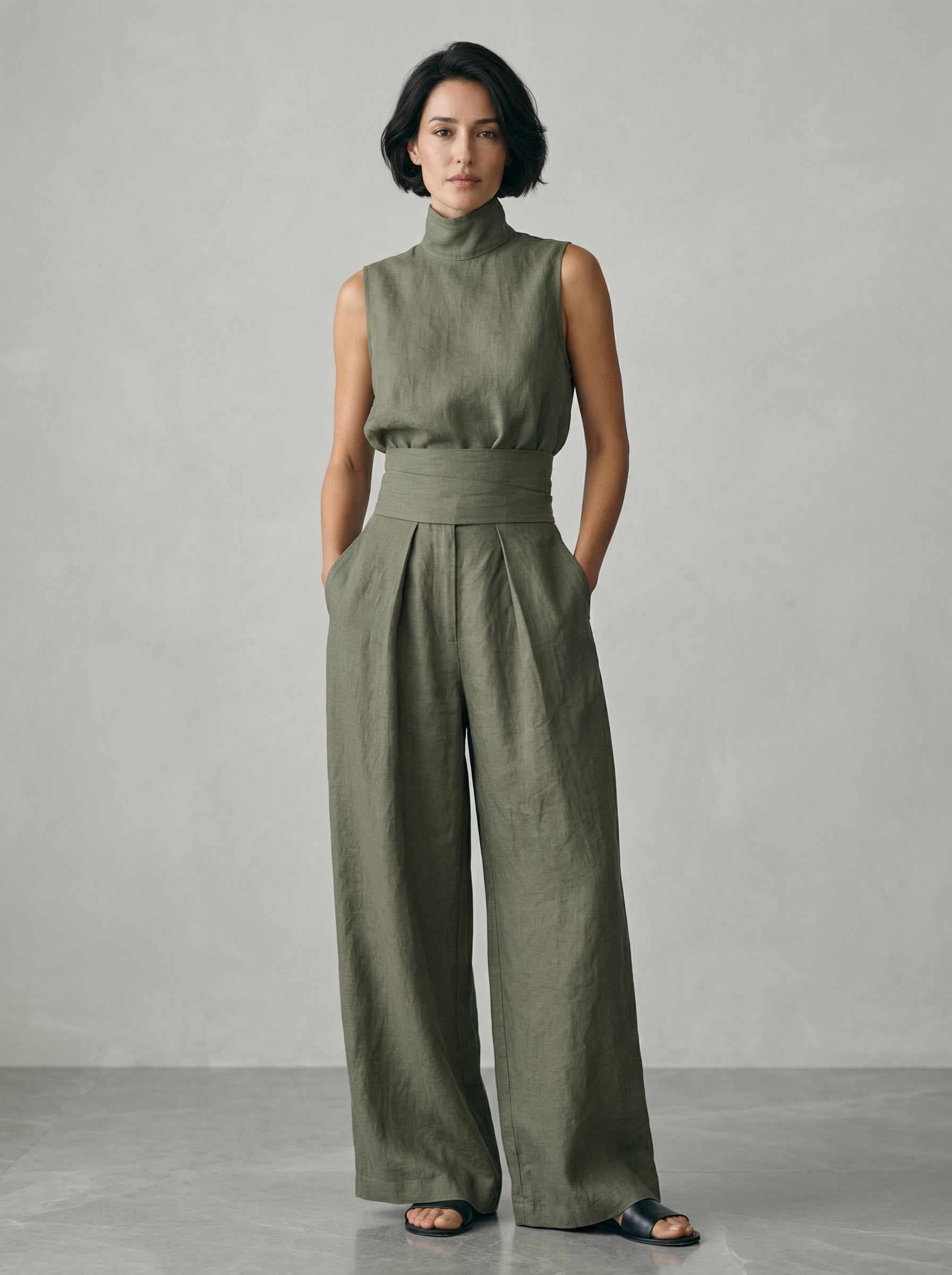 Céleste | Ensemble Minimaliste en Coton et Lin